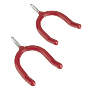 Screw-in All Purpose Tool Hook Red Protective coated Steel